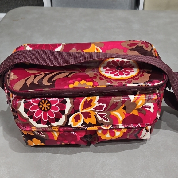 Vera Bradley Handbags - Vera Bradley Pink and Yellow Floral Crossbody Bag